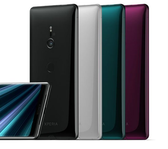 Moex Collana Per Cellulare E Custodia In Silicone Per Sony Xperia XZ3 - Cinturino Regolabile Lungo 155 Cm, Nero